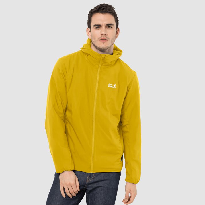 Jack Wolfskin Mens Jwp Atmos Insulated Jacket Lemon 743120IAD